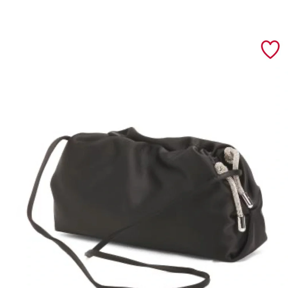 Rebecca Minkoff Black Satin clutch/crossbody bag NWT - Picture 2 of 6
